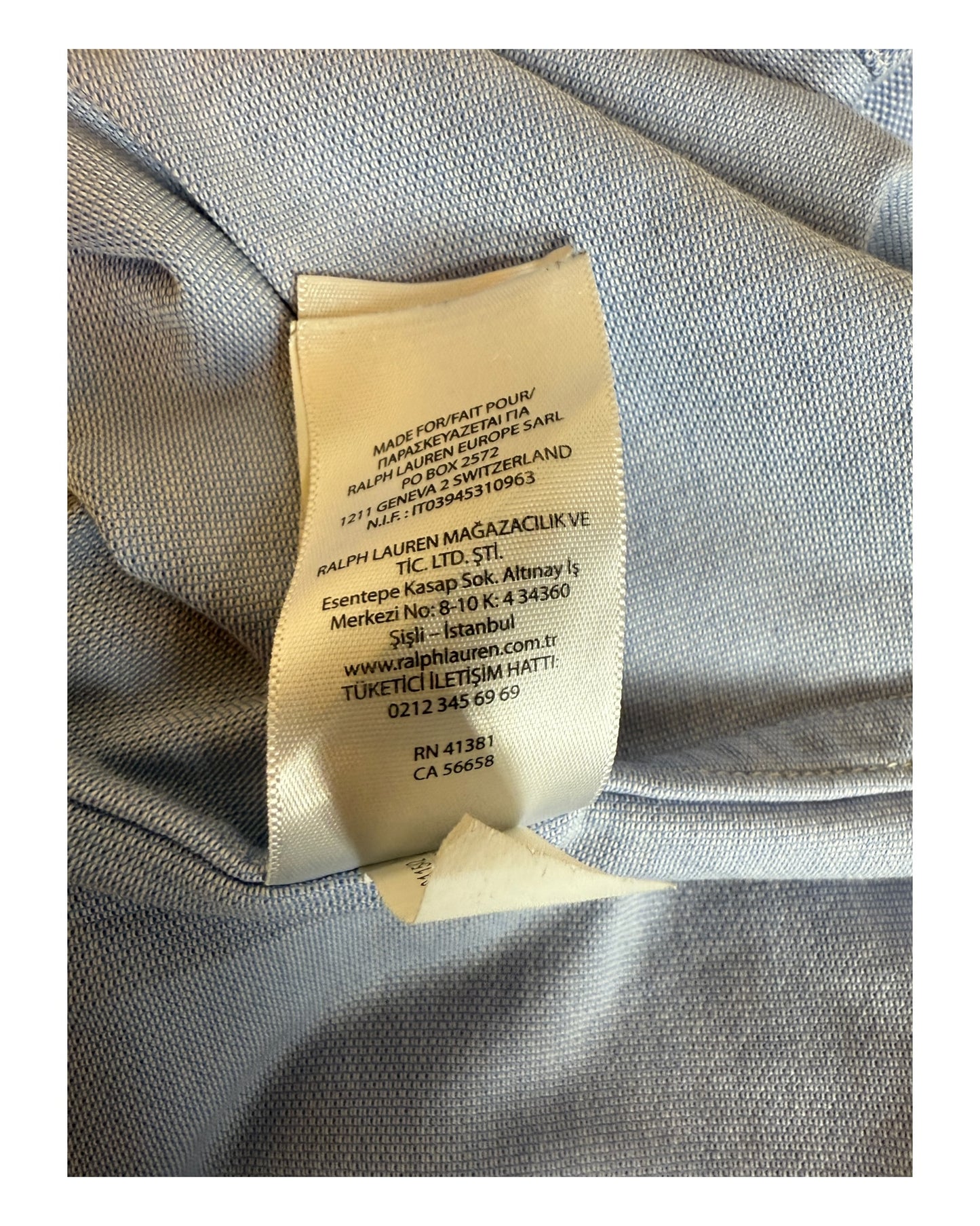 Polo Ralph Lauren Knit Oxfordhemd hellblau Größe L