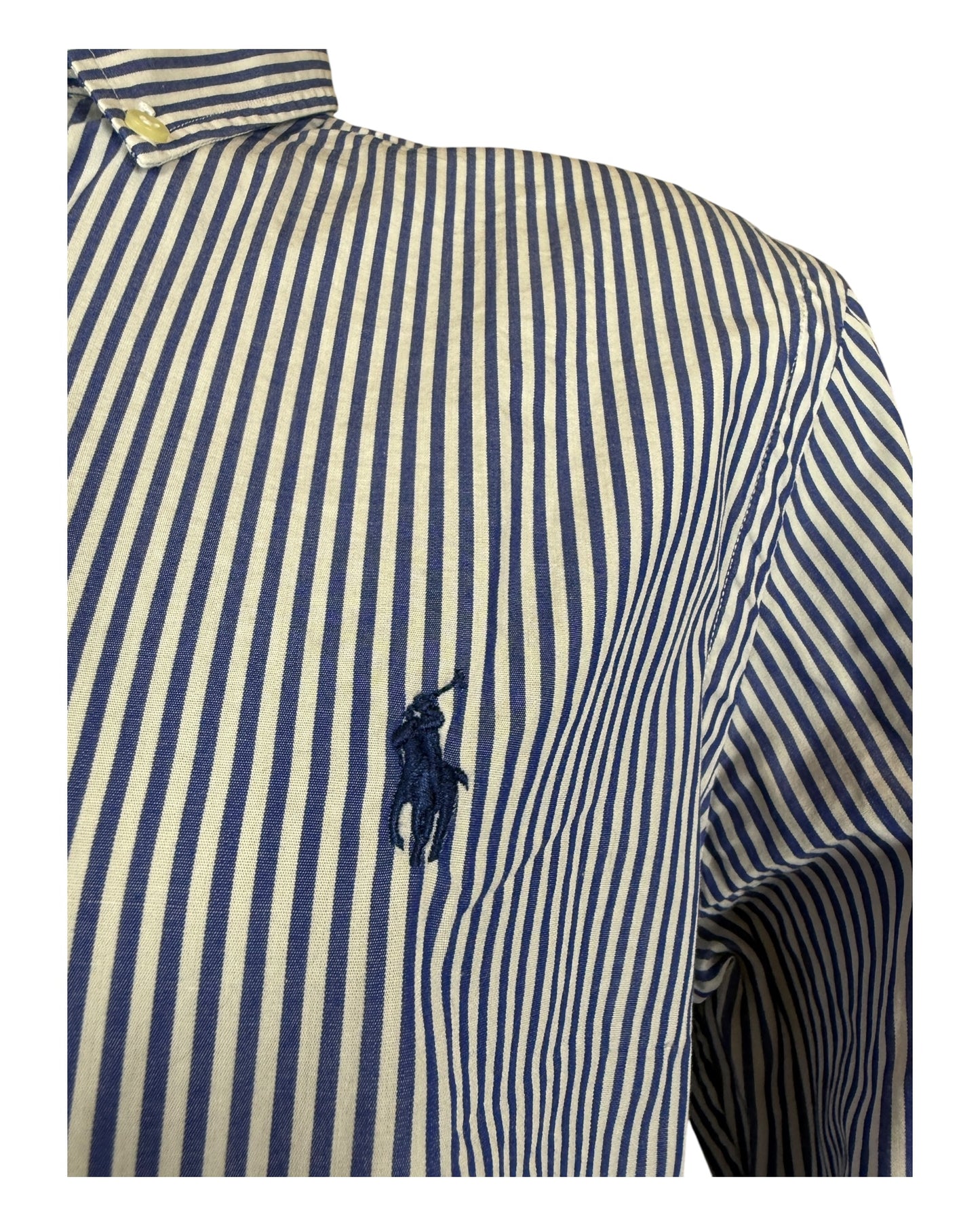 Polo Ralph Lauren Hemd blau weiß gestreift Größe M