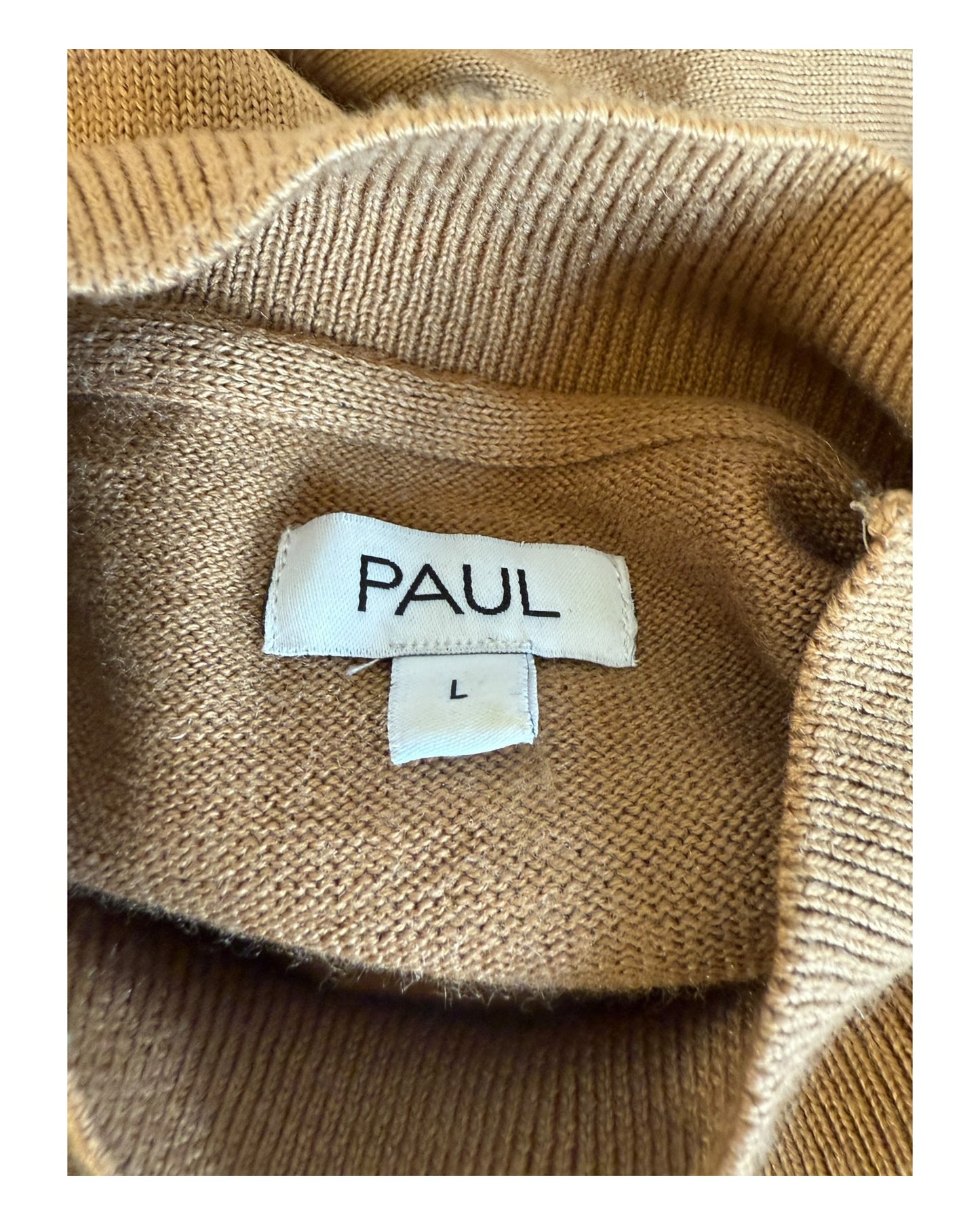 Paul Pullover High Neck braun Größe L