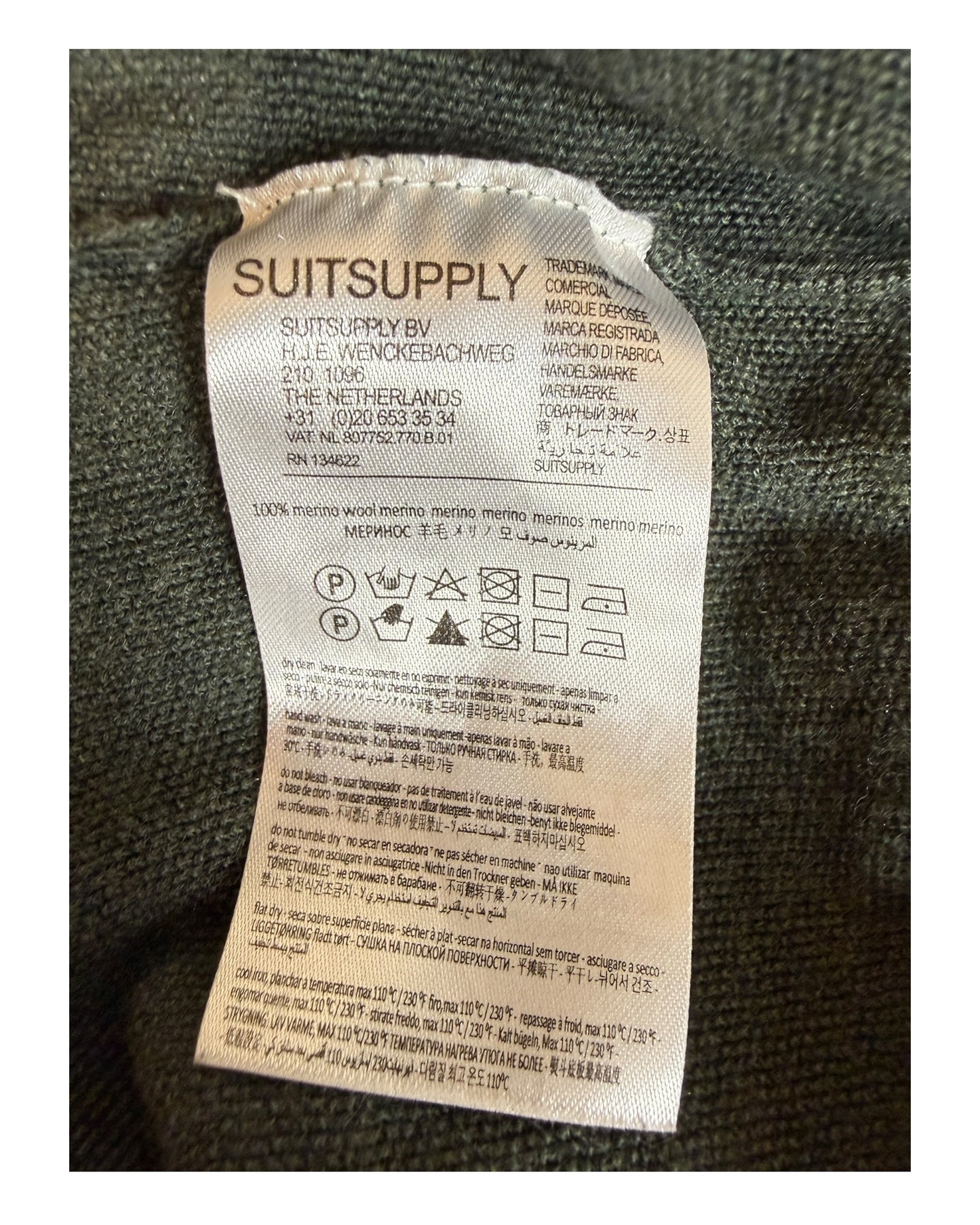 Suit Supply Pullover grün Größe L