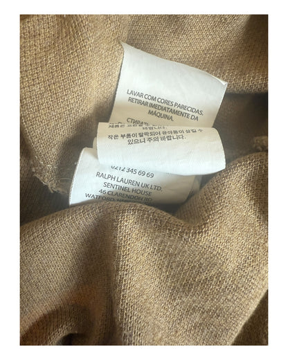 Polo Ralph Lauren langärmliges Poloshirt braun Größe L