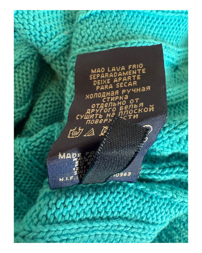 Polo Ralph Lauren Zopfmuster Pullover türkis Größe M