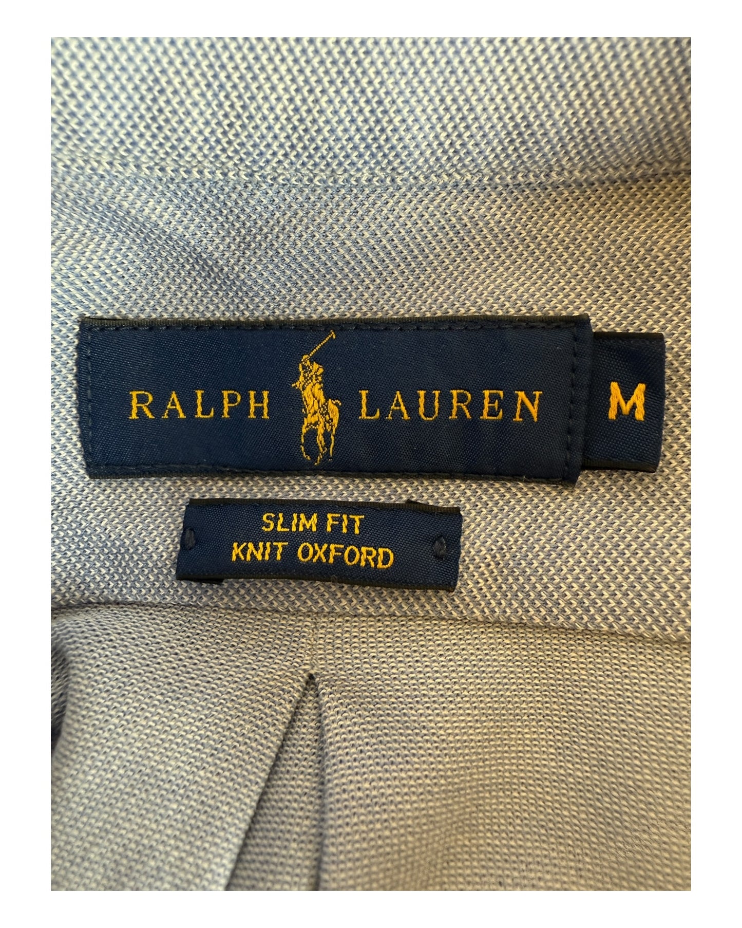 Polo Ralph Lauren Knit Oxfordhemd hellblau Größe M