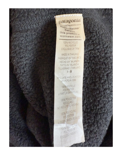 Patagonia Fleece Half Zip Pullover schwarz Größe M