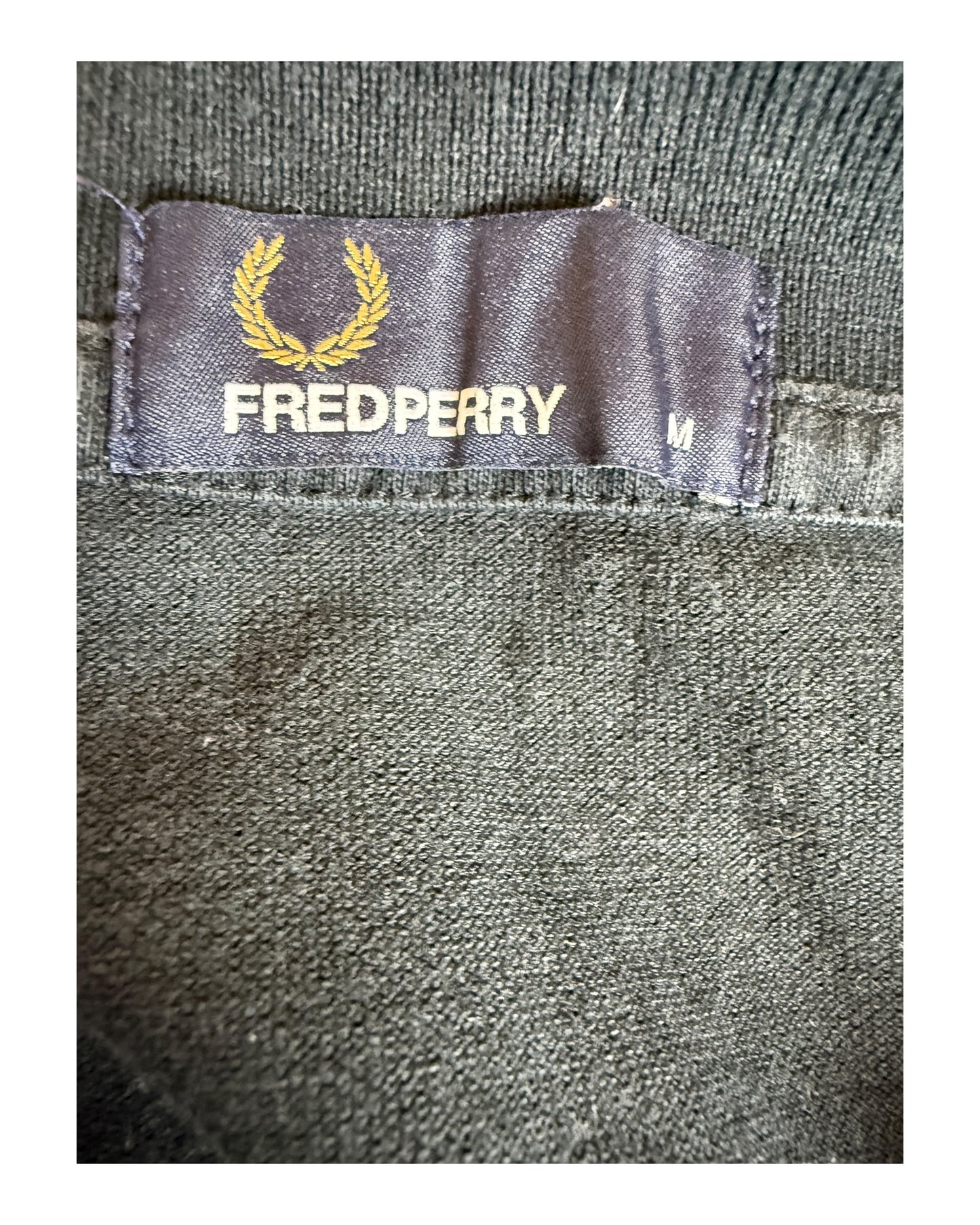 Fred Perry Poloshirt schwarz Größe M