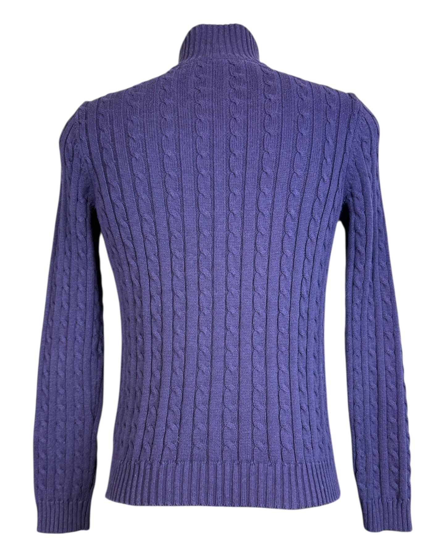 Polo Ralph Lauren Zopfmuster Strickjacke lila Größe S