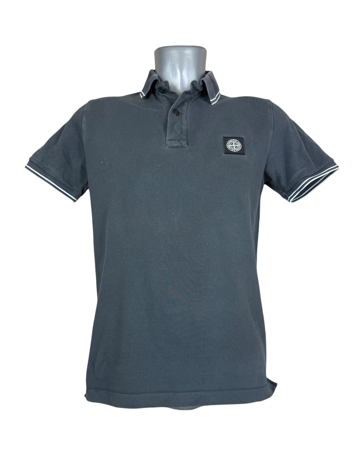 Stone Island Poloshirt grau Größe M