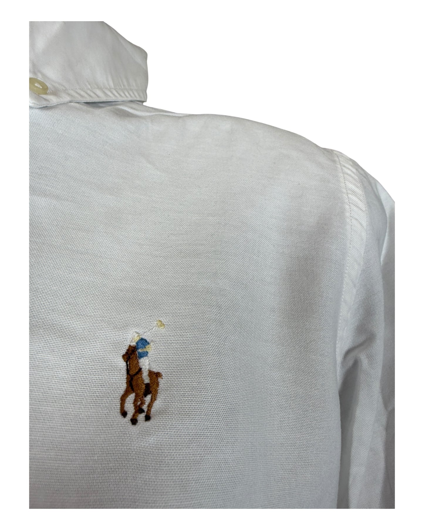 Polo Ralph Lauren Kurzarm Bluse weiß Größe M