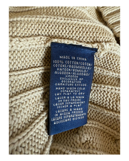Polo Ralph Lauren Zopfmuster Pullover beige Größe S