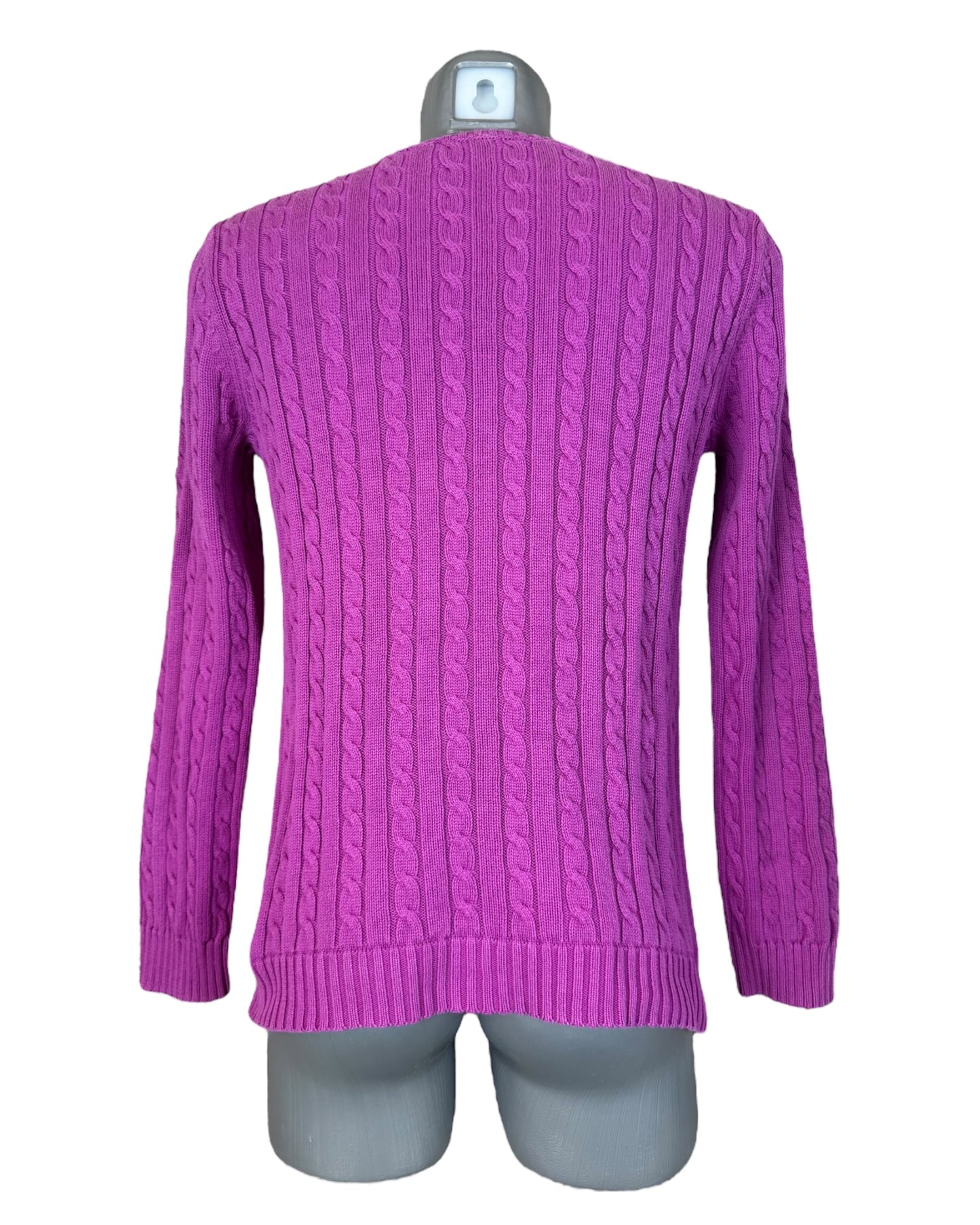 Polo Ralph Lauren Zopfmuster Pullover pink Größe M