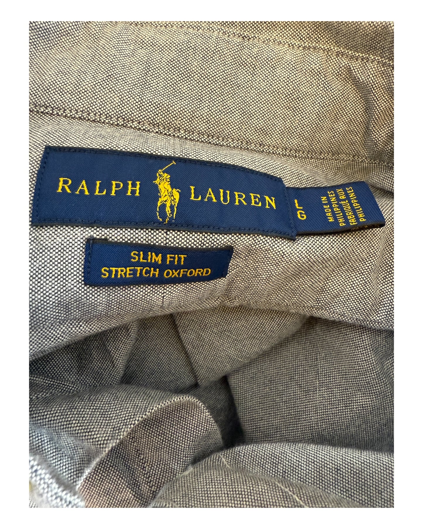 Polo Ralph Lauren Oxfordhemd grau Größe L