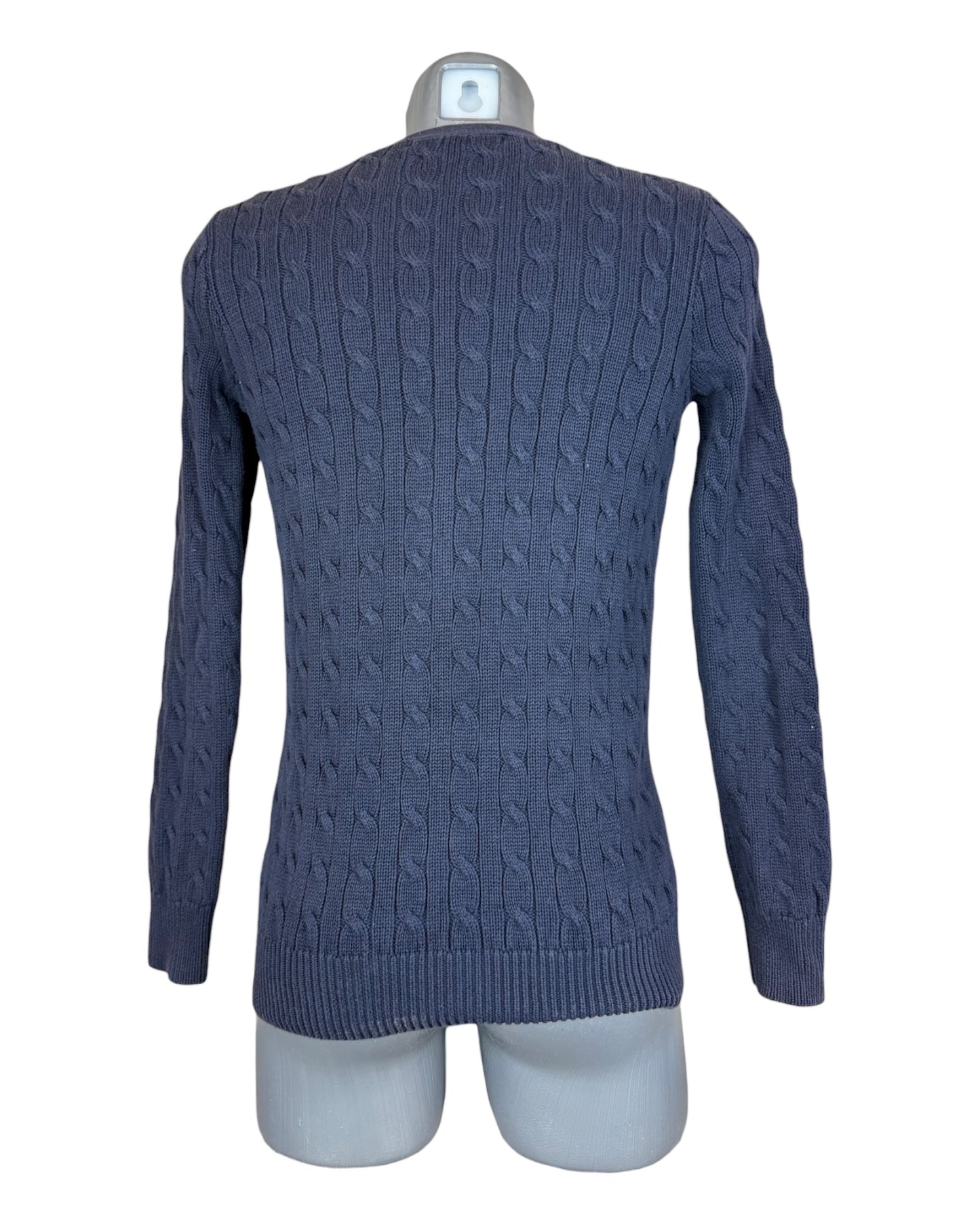 Polo Ralph Lauren Zopfmuster Cardigan marineblau Größe M