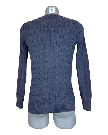 Polo Ralph Lauren Zopfmuster Cardigan marineblau Größe M