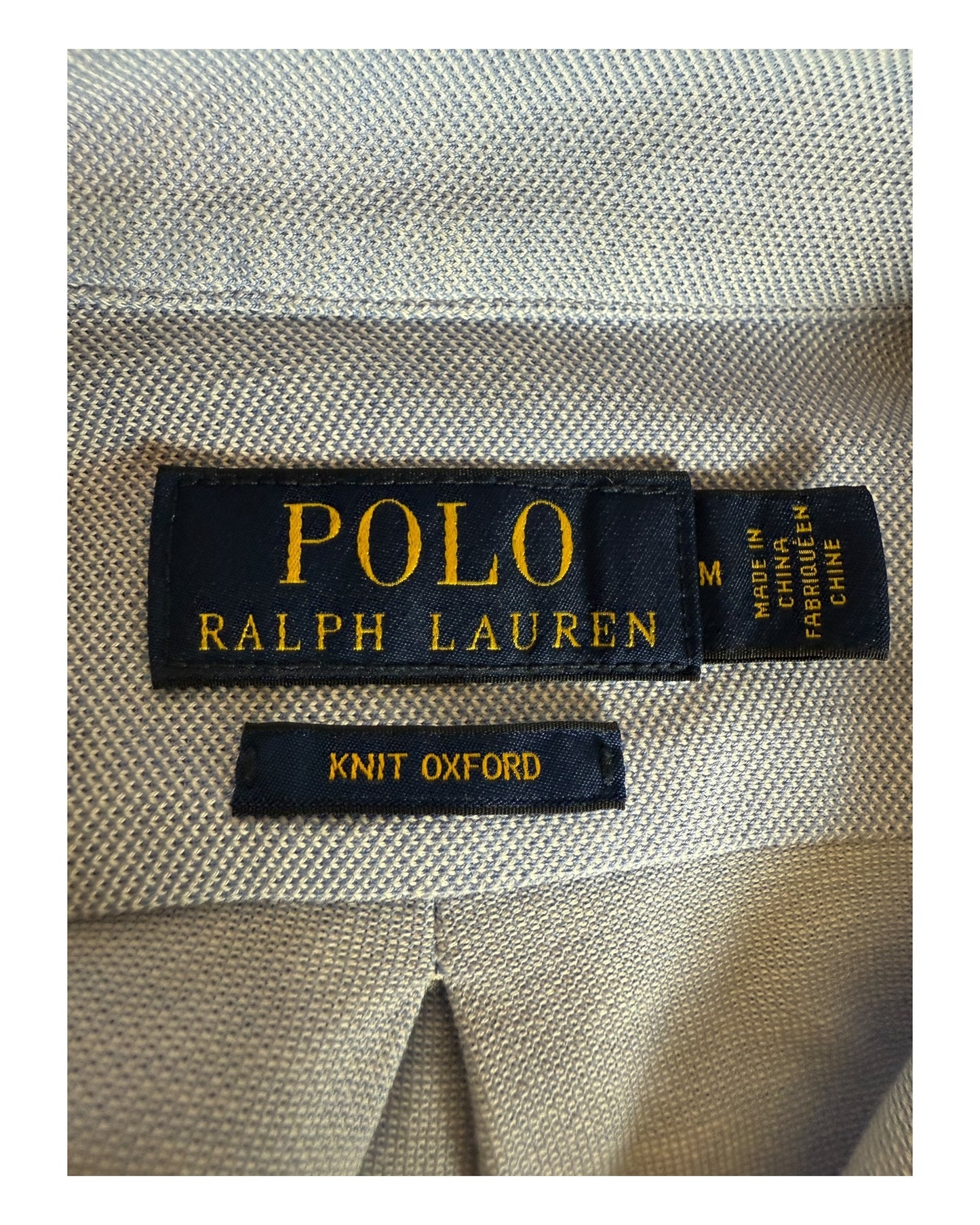 Polo Ralph Lauren Knit Oxfordhemd hellblau Größe M