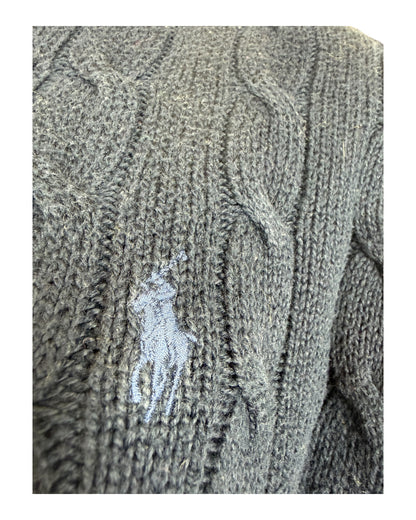 Polo Ralph Lauren Zopfmuster Pullover marineblau Größe S