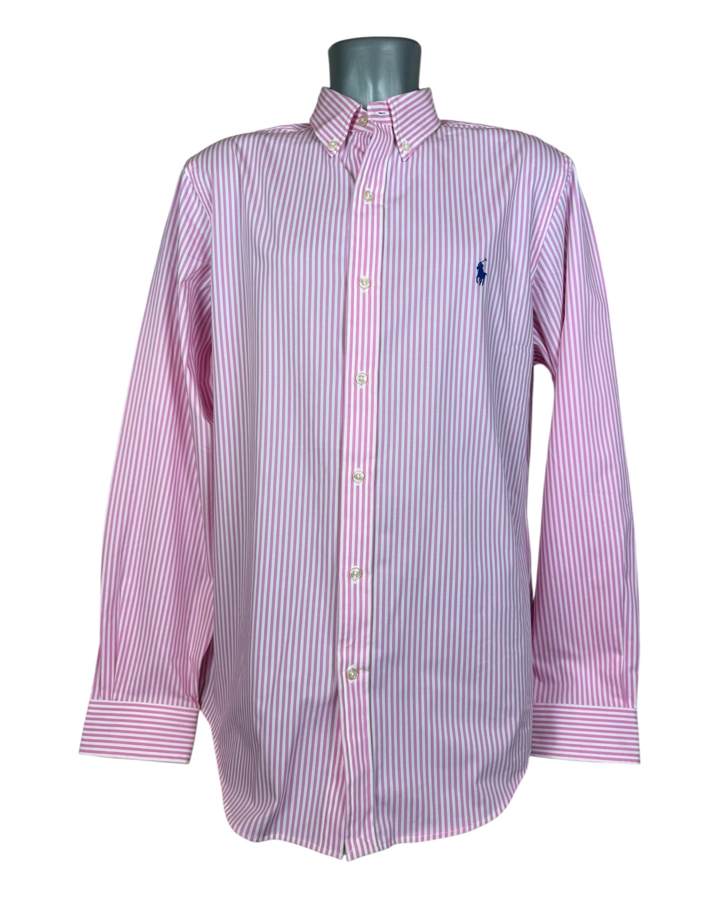 Polo Ralph Lauren Hemd rosa weiß gestreift Größe L