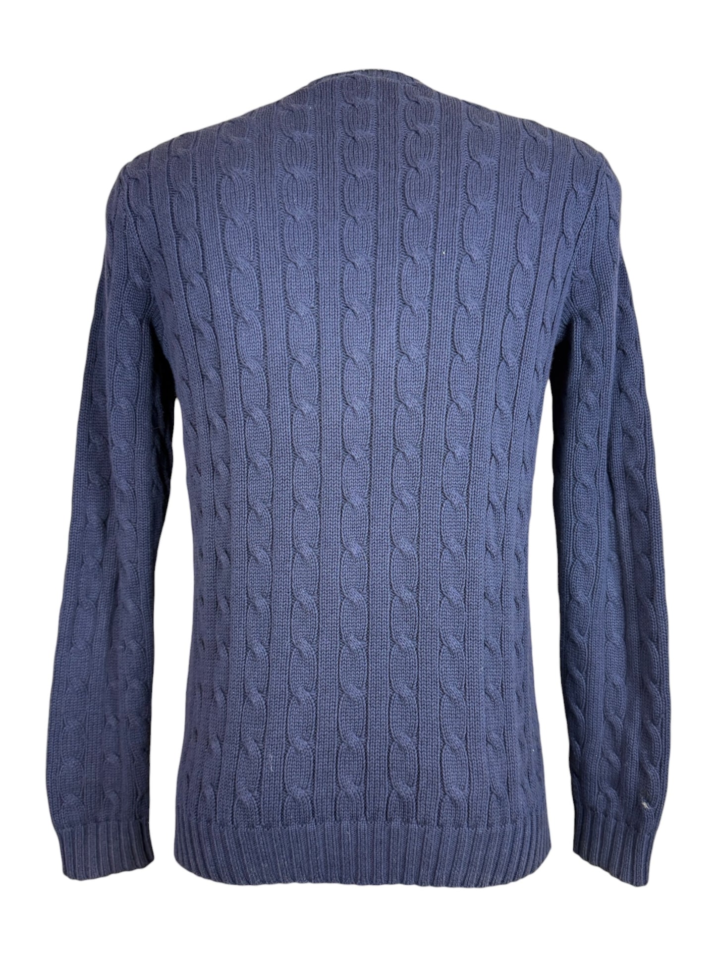 Polo Ralph Lauren Zopfmuster Pullover marineblau Größe M