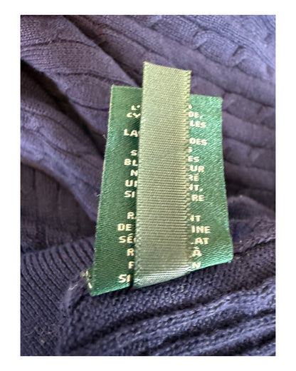 Polo Ralph Lauren Zopfmuster Strickjacke royalblau Größe L