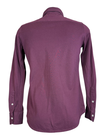 Polo Ralph Lauren Knit Oxford Bluse bordeauxrot Größe M