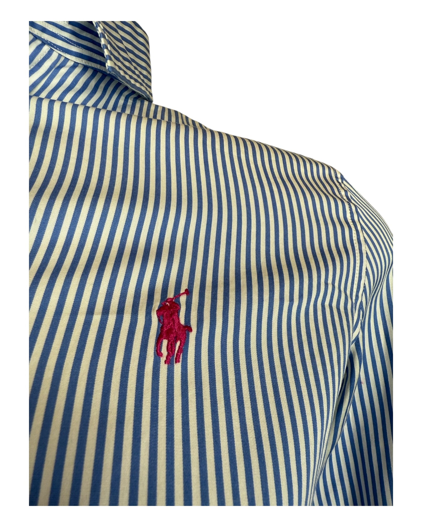 Polo Ralph Lauren Bluse blau weiß gestreift Größe M