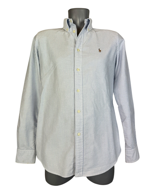Polo Ralph Lauren Oxfordhemd Bluse blau weiß gestreift Größe M