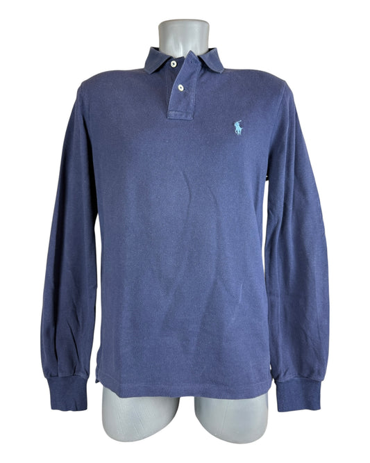 Polo Ralph Lauren langärmliges Poloshirt marineblau Größe M