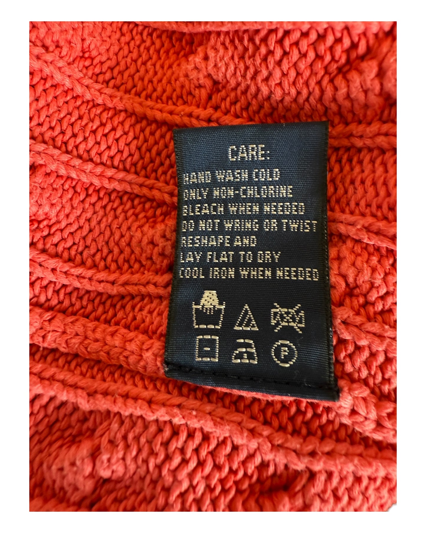 Polo Ralph Lauren Zopfmuster Pullover rot Größe S