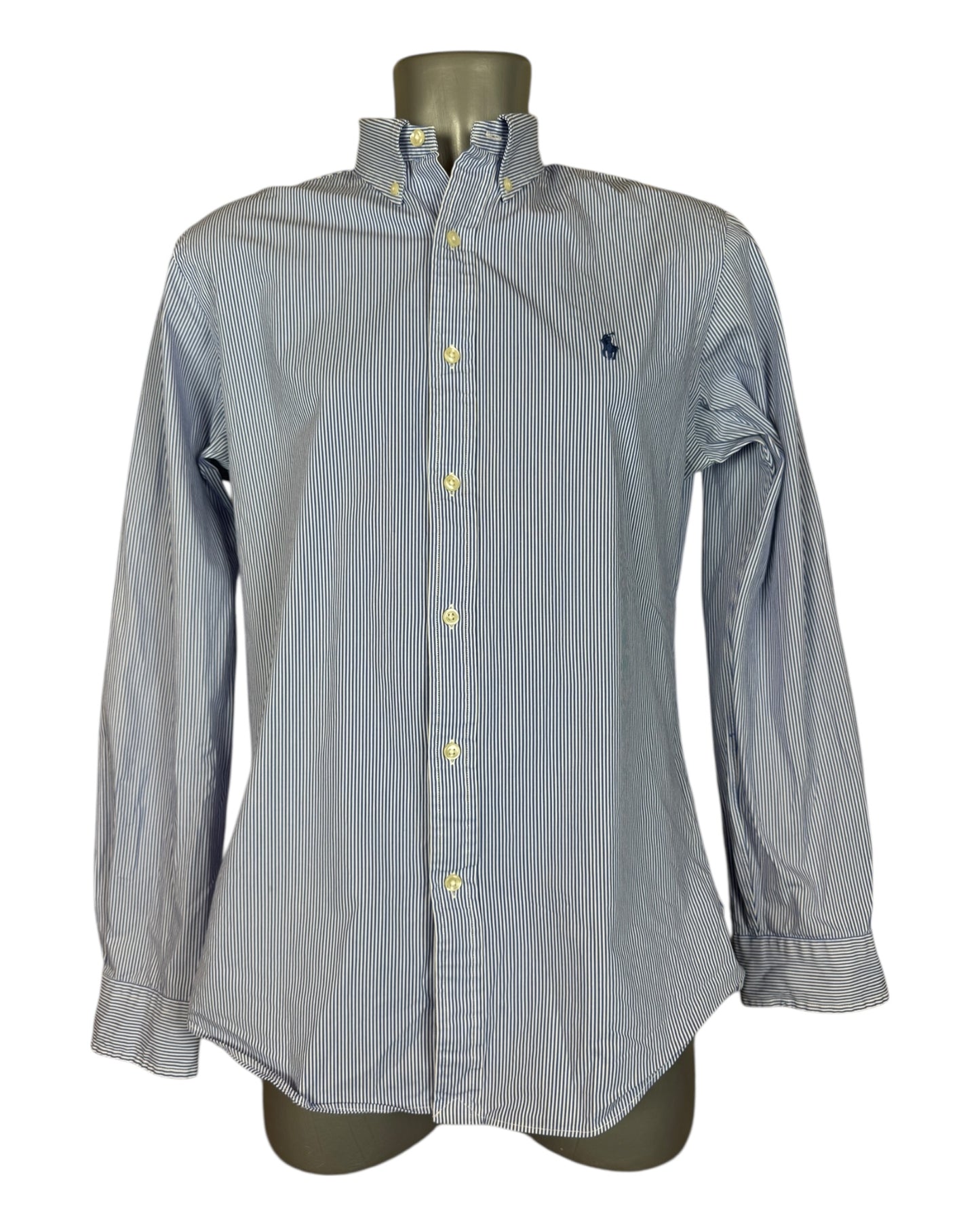 Polo Ralph Lauren Hemd blau weiß gestreift Größe M