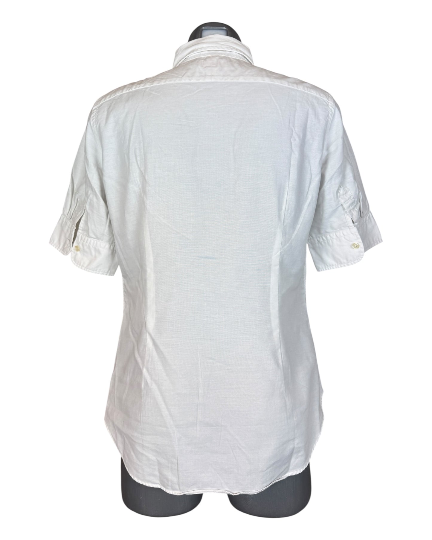 Polo Ralph Lauren Kurzarm Bluse weiß Größe M