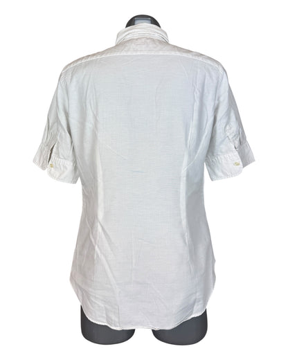 Polo Ralph Lauren Kurzarm Bluse weiß Größe M