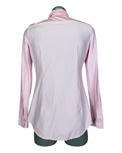 Polo Ralph Lauren Bluse rosa weiß gestreift Größe M