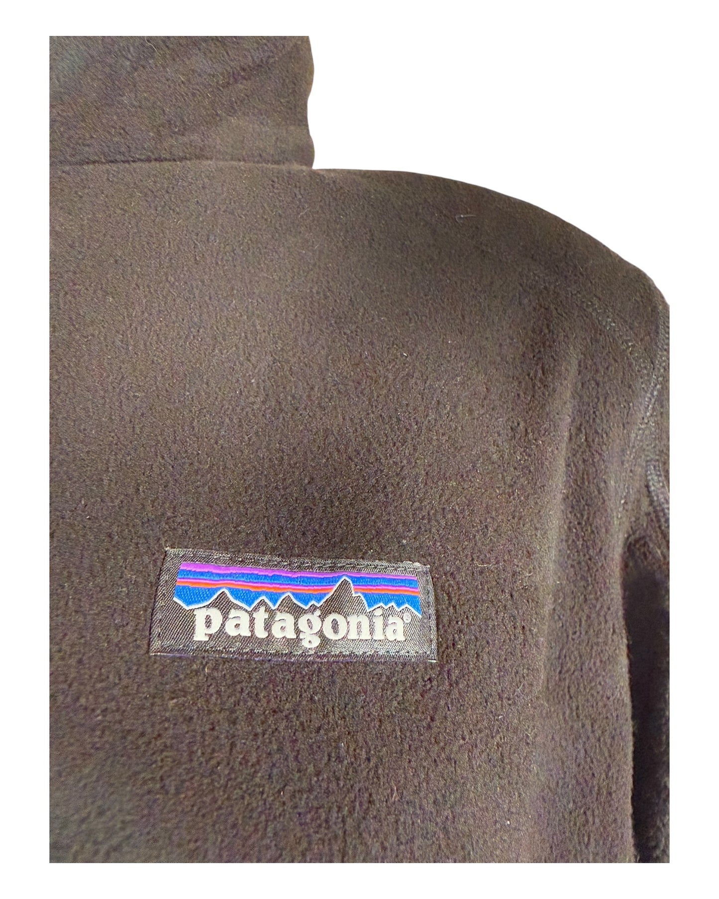 Patagonia Fleece Half Zip Pullover schwarz Größe XL