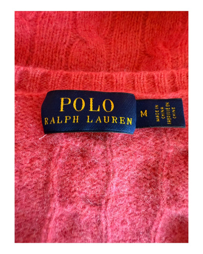 Polo Ralph Lauren Zopfmuster Pullover pink Größe S