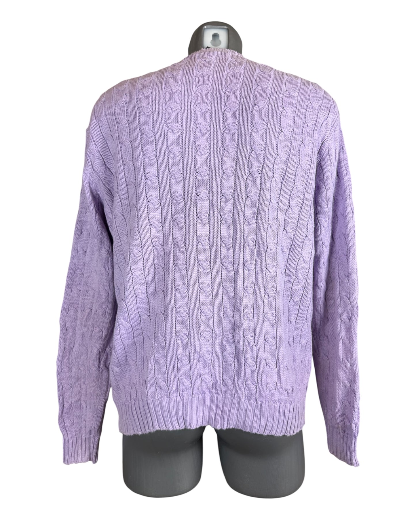 Polo Ralph Lauren Zopfmuster Pullover flieder Größe L