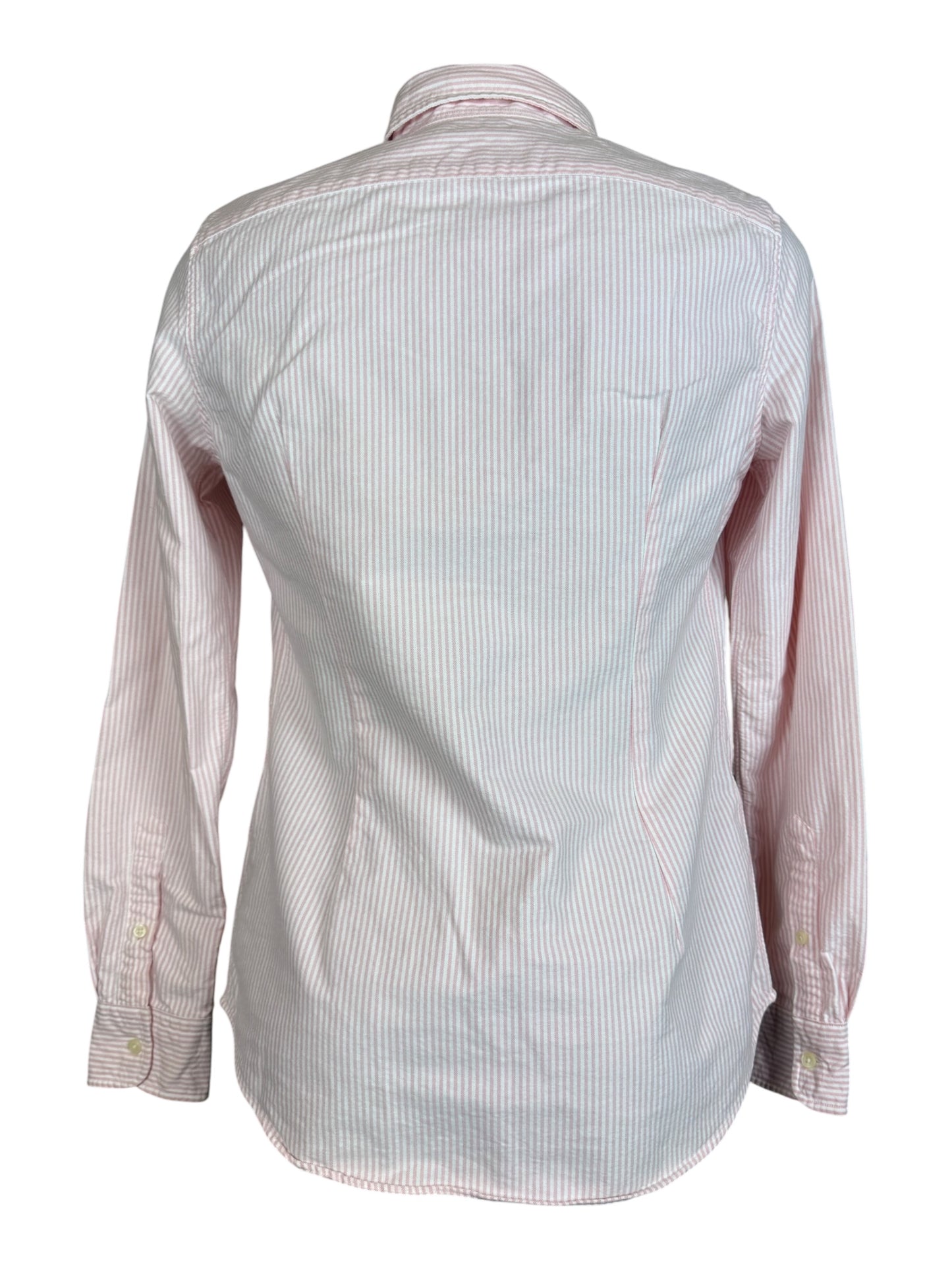 Polo Ralph Lauren Oxford Bluse rosa weiß gestreift Größe M