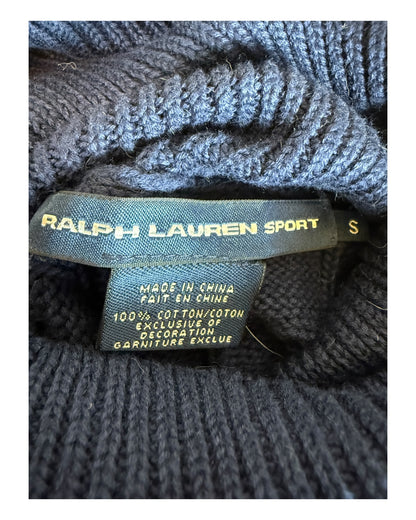 Polo Ralph Lauren Zopfmuster Pullover marineblau Größe L