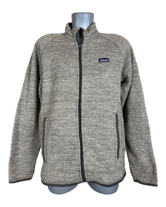 Patagonia Fleece Jacke braun meliert Größe M