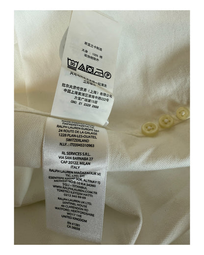 Polo Ralph Lauren Oxford Bluse weiß Größe M