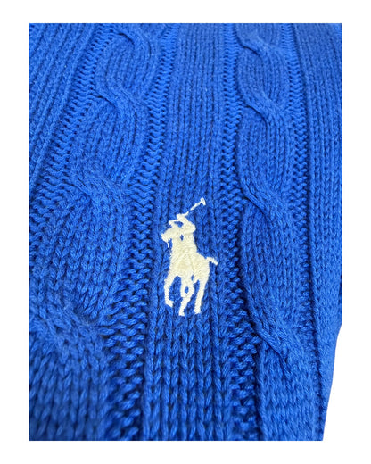 Polo Ralph Lauren Zopfmuster Strickjacke blau Größe S