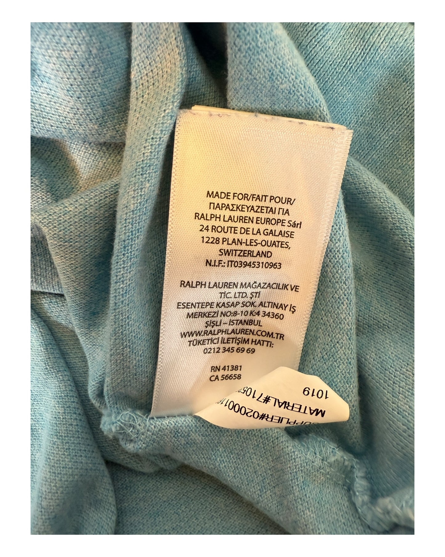 Polo Ralph Lauren Poloshirt hellblau Größe L