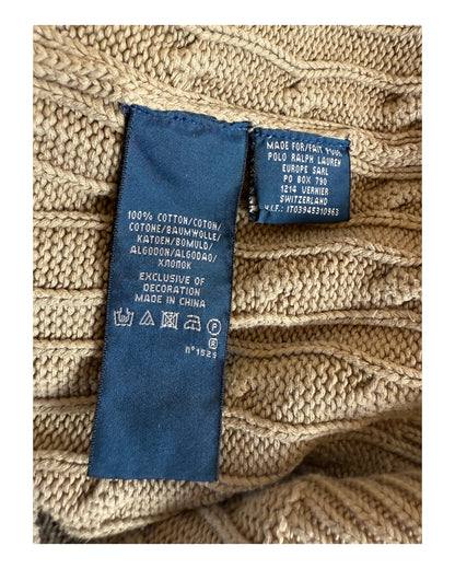 Polo Ralph Lauren Zopfmuster Cardigan beige Größe S