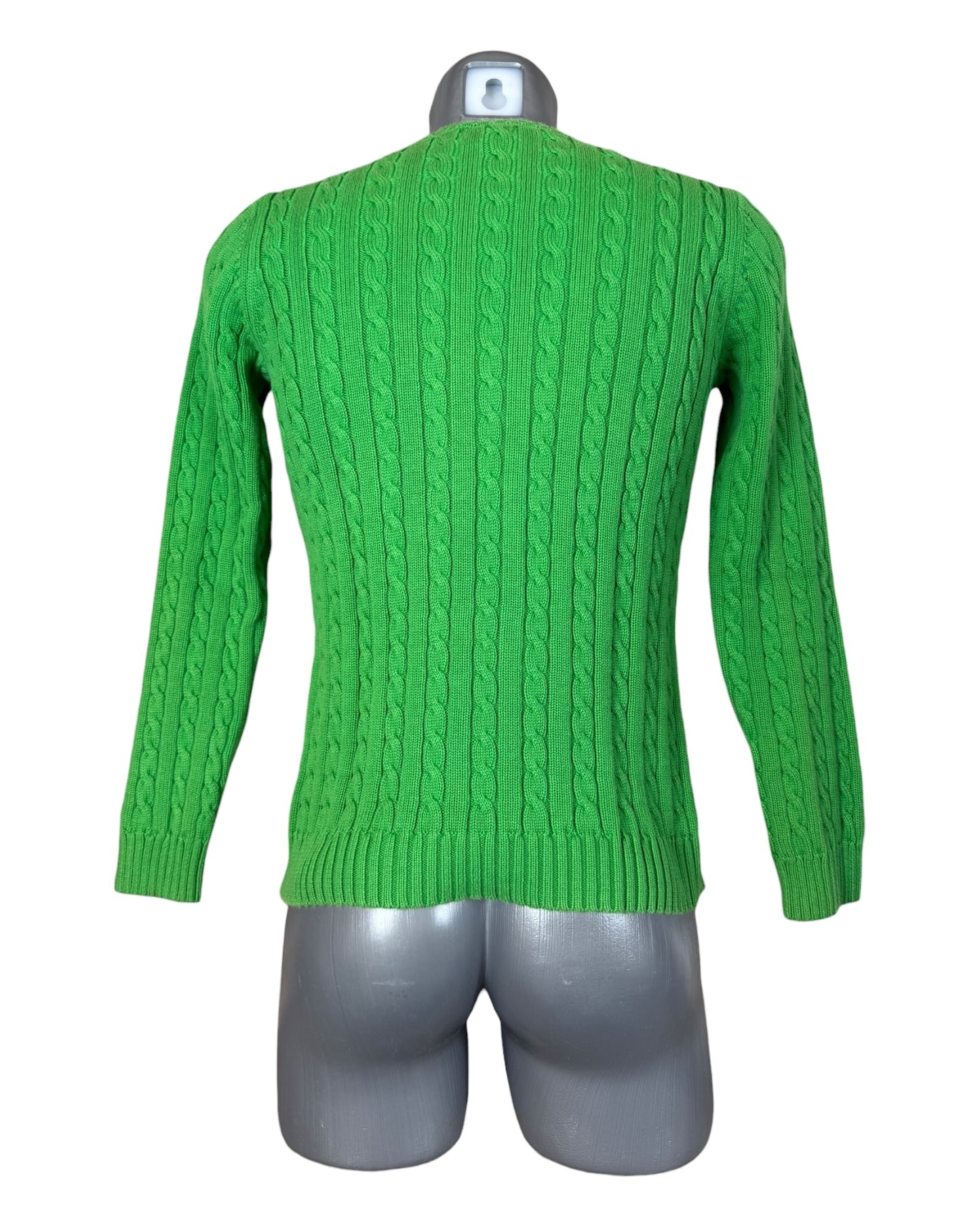 Polo Ralph Lauren Zopfmuster Pullover grün Größe S