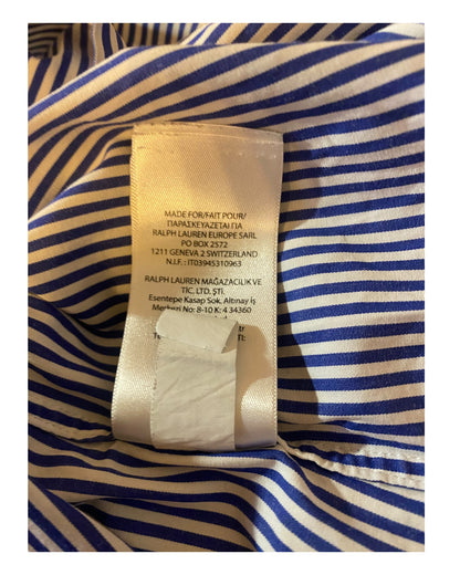 Polo Ralph Lauren Hemd blau weiß gestreift Größe M