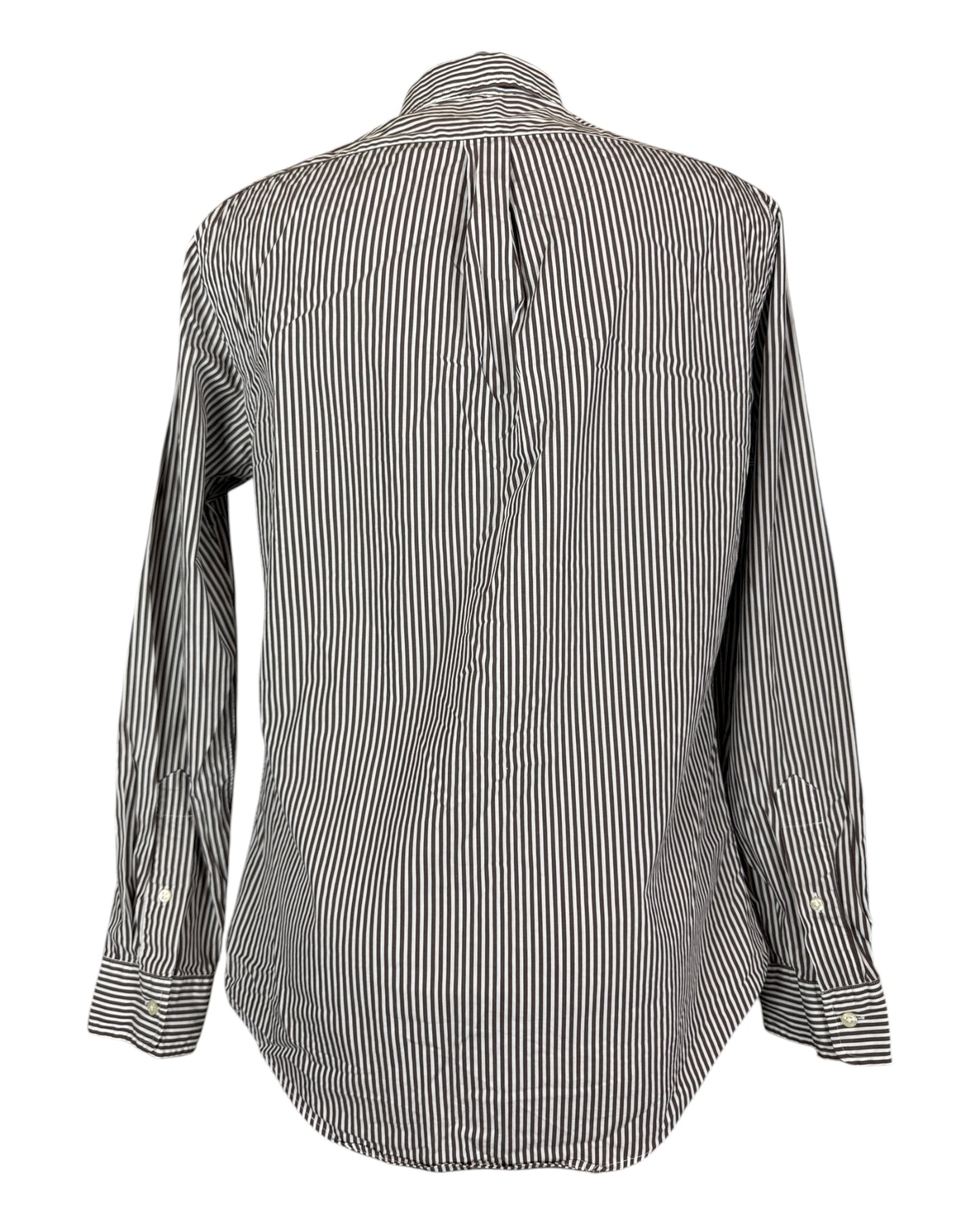 Polo Ralph Lauren Hemd braun weiß gestreift Größe M