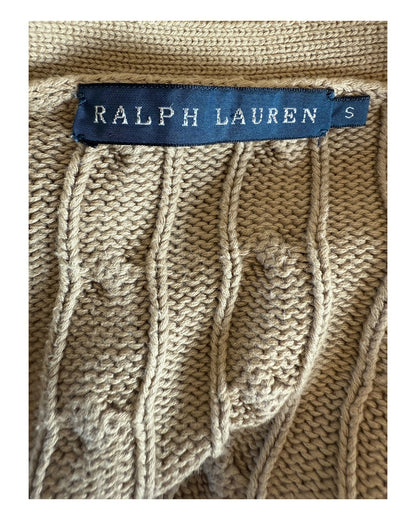Polo Ralph Lauren Zopfmuster Cardigan beige Größe S