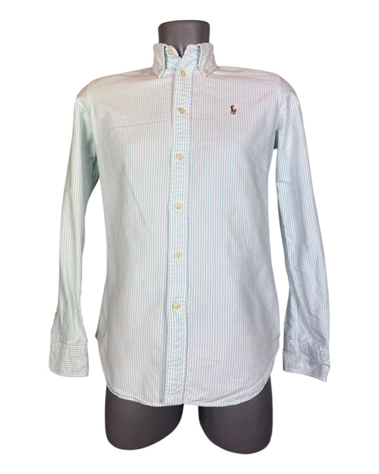 Polo Ralph Lauren Oxfordhemd Bluse türkis weiß gestreift Größe S