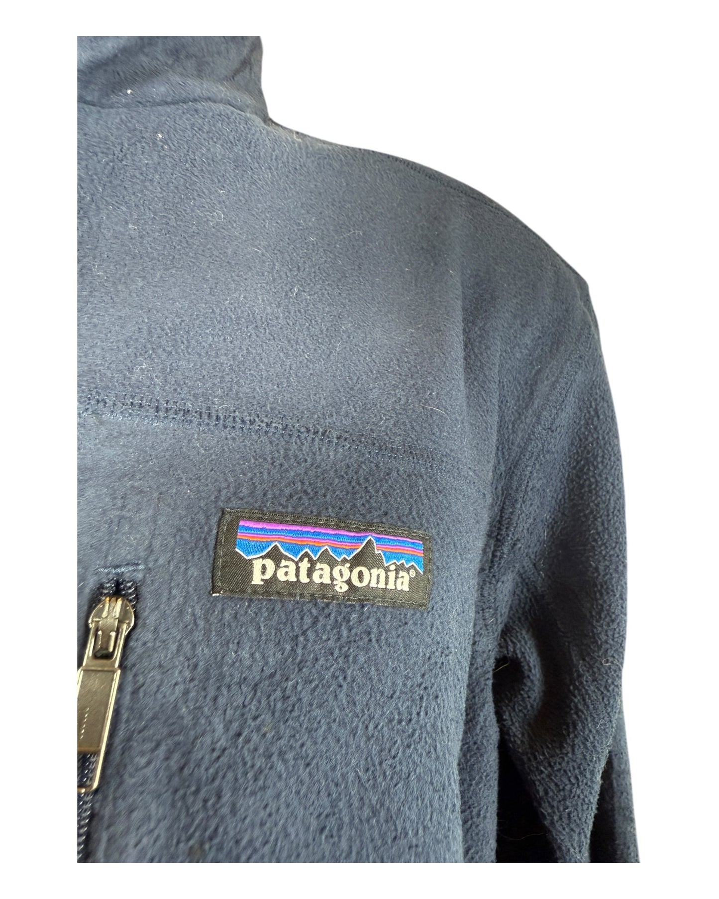 Patagonia Fleece Jacke marineblau Größe M