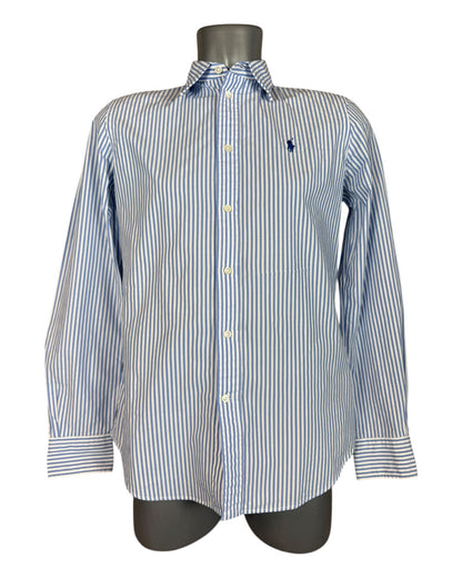 Polo Ralph Lauren Bluse hellblau weiß gestreift Größe S