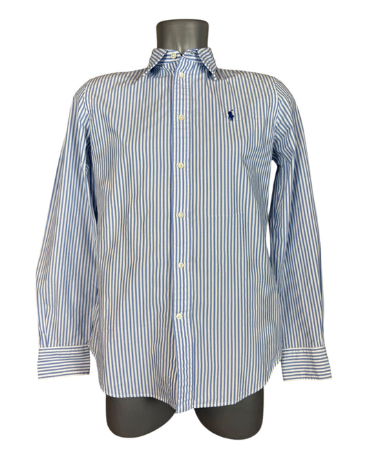 Polo Ralph Lauren Bluse hellblau weiß gestreift Größe S