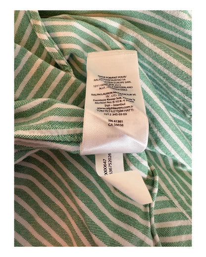 Polo Ralph Lauren Oxfordhemd grün weiß gestreift Größe M